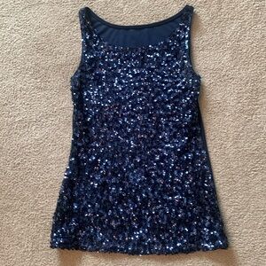 Blue Sequined Top - Medium
